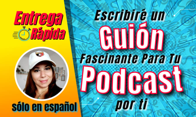 Gig Preview - Write an engaging podcast content for you in spanish