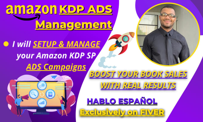 Gig Preview - Create and manage your KDP sp ad campaign for you