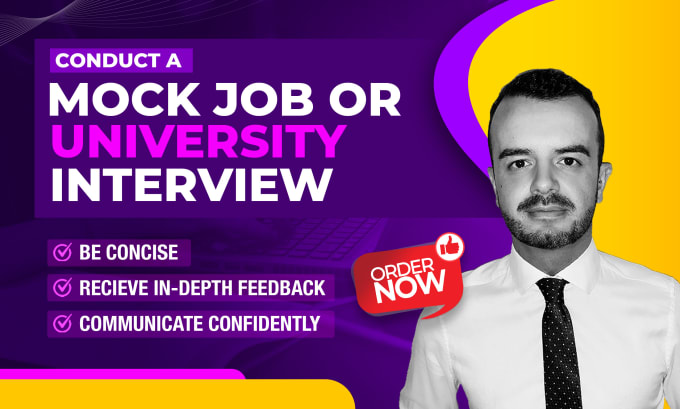 Gig Preview - Ensure you, ace your dream job or university interview with mock sessions