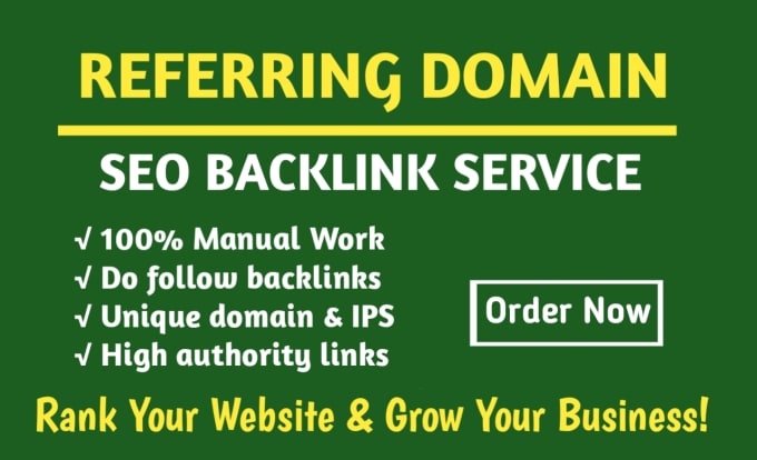 Gig Preview - Build 1000 referring unique domain SEO backlinks for website ranking