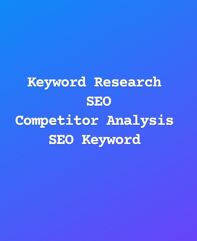 Gig Preview - Deliver 400 SEO keyword research for you