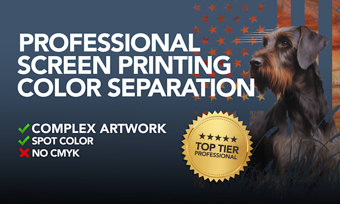 Gig Preview - Do professional color separation for screen printing