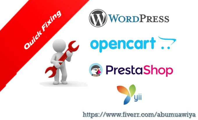 Gig Preview - Fix wordpress opencart prestashop or any PHP issues