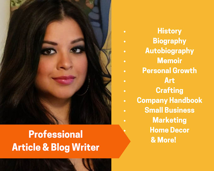 Gig Preview - Write articles and blog posts for your business or magazine