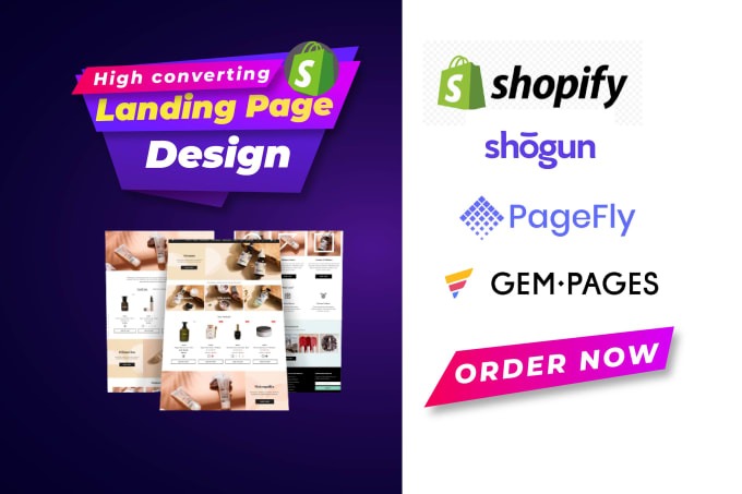 Gig Preview - Design shopify one product store landing page