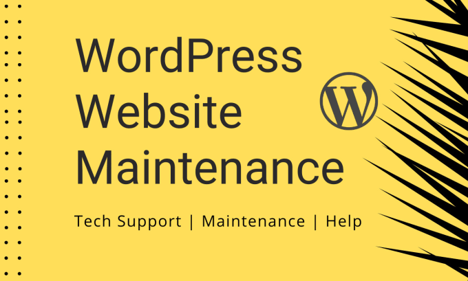 Gig Preview - Provide maintenance and support for your wordpress websites