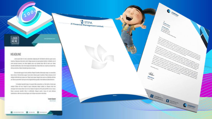 Gig Preview - Design your letterhead in PDF and word format