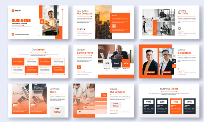 Gig Preview - Design business powerpoint presentation templates and google slides