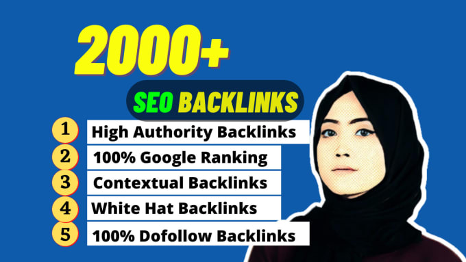 Gig Preview - Seo dofollow link building contextual web 2 0 white hat backlinks google ranking