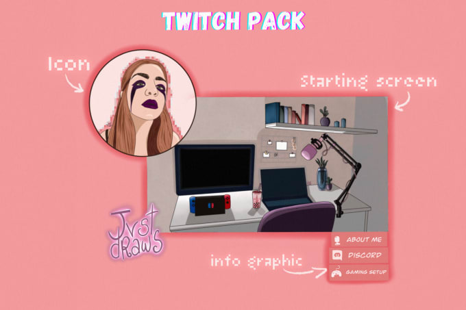 Gig Preview - Create a twitch pack for you