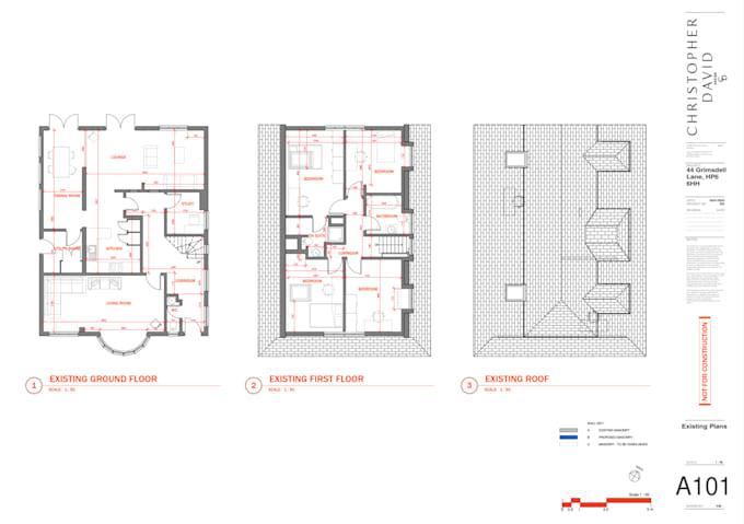 Gig Preview - Draw your architectural drawing 2d plans in autocad or revit