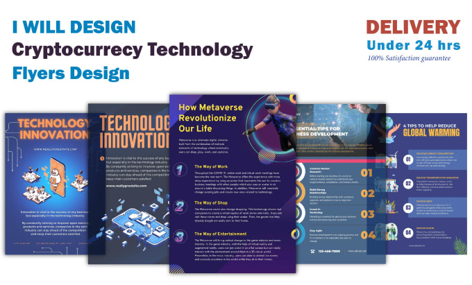 Gig Preview - Design creative flyers for blockchain and tech startups