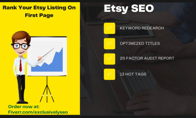 Gig Preview - Do etsy titles, tags to boost sales and to rank listing on 1st page