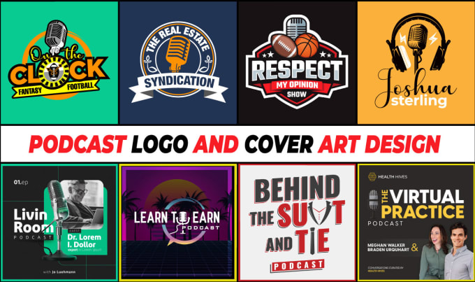 Gig Preview - Design eye catching podcast logo and podcast cover art design 24h