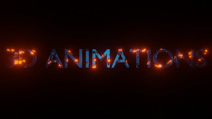 Gig Preview - Create a 3d text design animation