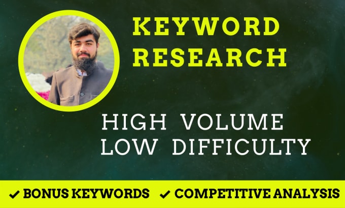 Gig Preview - Do SEO long tail keyword research and competitor analysis