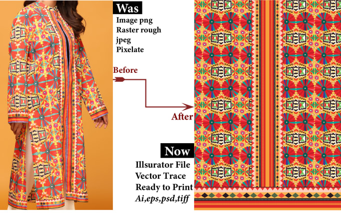 Gig Preview - Illustrate textile pattern and design for fabric print