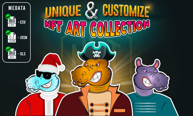 Gig Preview - Do randomly generated nft art collection up to 100k