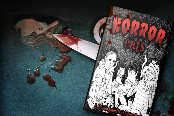 Gig Preview - Create a horror book cover illustration