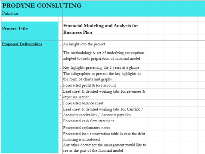 Gig Preview - Prepare the comprehensive 3 statement financial model