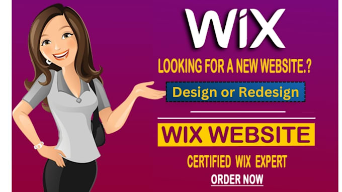 Gig Preview - Wix website design wix website revamp wix website redesign