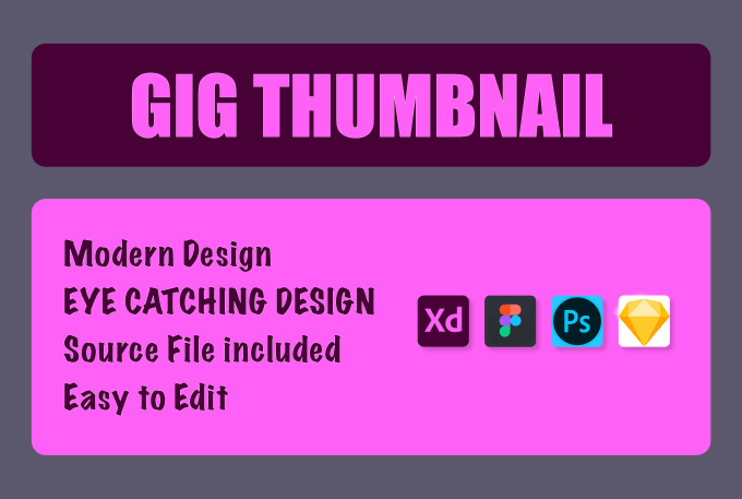 Gig Preview - Design a professional looking thumbnail for you gig