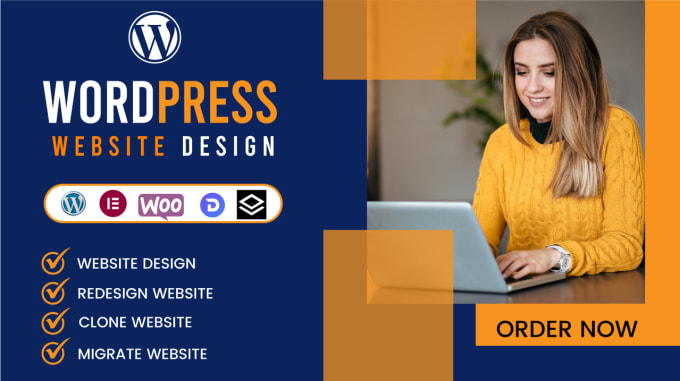 Gig Preview - Design and develop your complete wordpress website