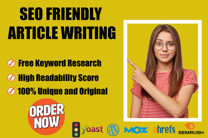 Gig Preview - Do SEO friendly article writing