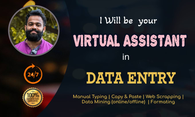 Bestseller - be your virtual assistant in any kind of data entry