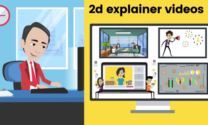 Gig Preview - Create 2d animated explainer video