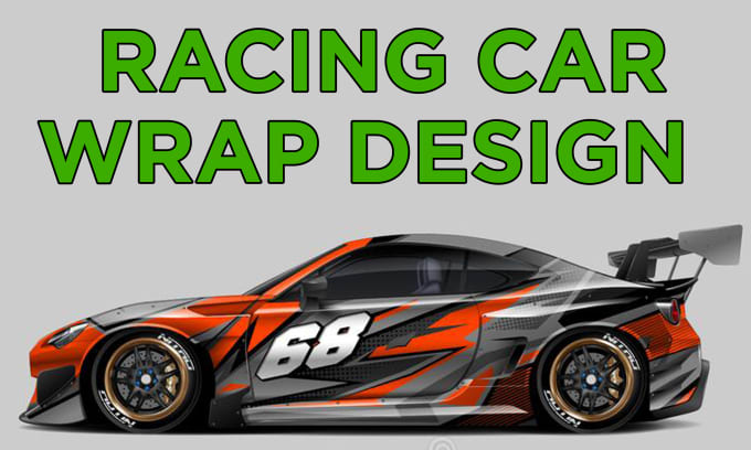 Gig Preview - Design racing car, livery racing car and sports car wrap design