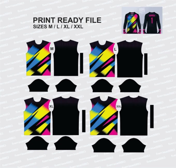 Gig Preview - Layout your design into cut sew pattern for sublimation print