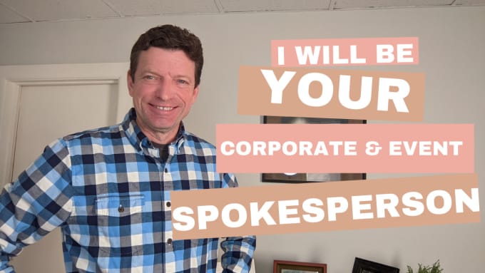 Bestseller - be your corporate or event spokesperson