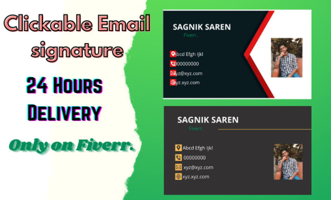 Gig Preview - Design professional modern email signature