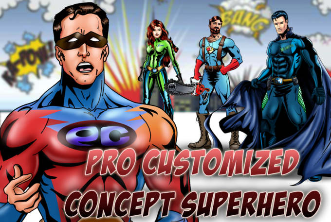 Gig Preview - Draw superhero character for you