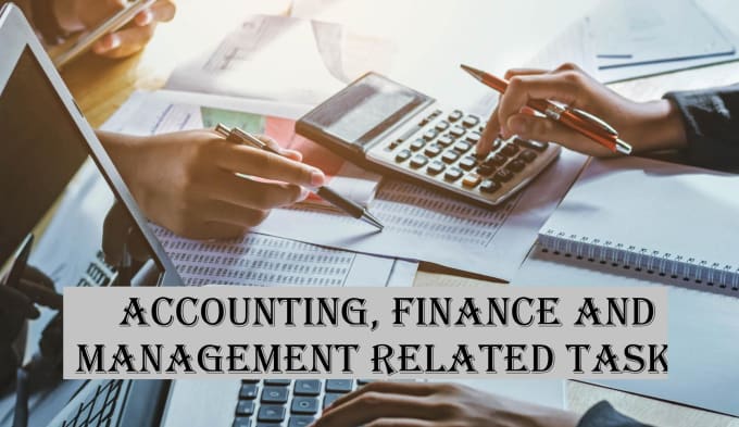 Gig Preview - Do accounting and finance related tasks and financial assignments