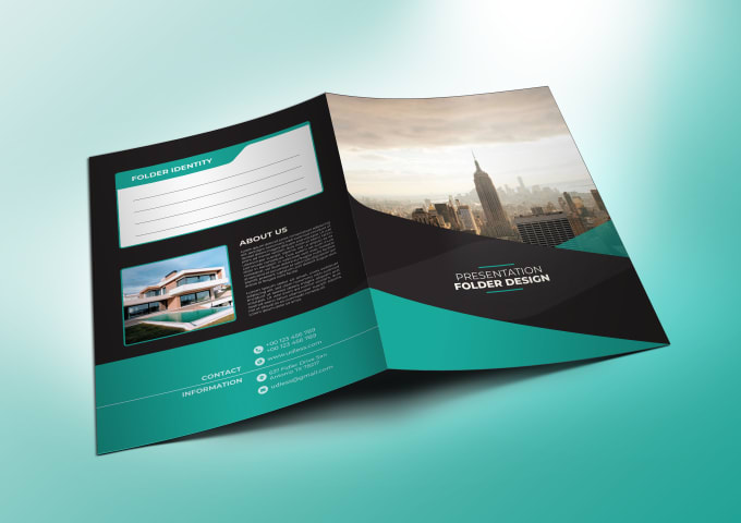 Gig Preview - Design stylish, modern, and elegant presentation folder design