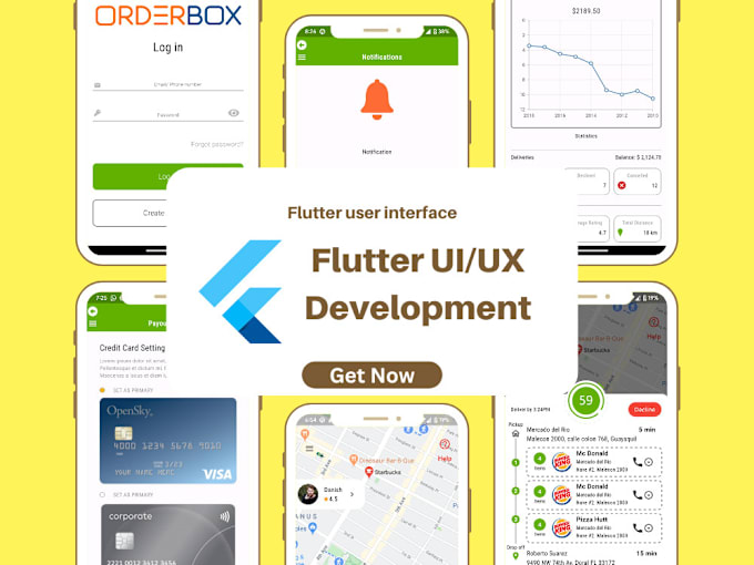 Gig Preview - Do flutter app UI UX fully responsive and unique designs