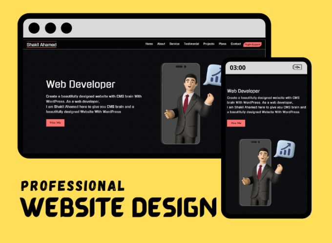 Gig Preview - Do web design and build complete wordpress website