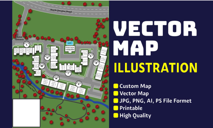 Gig Preview - Create a unique vector map