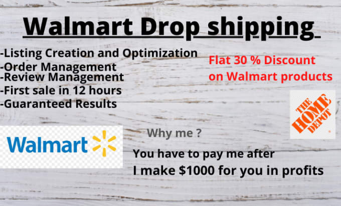 Gig Preview - Be your walmart drop shipping assistant