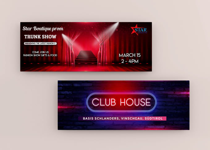 Gig Preview - Design ticket, spotify banner for your event, party, club and business