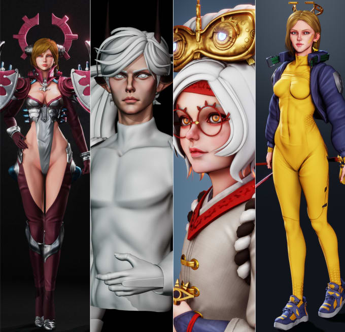 Bestseller - create a 3d character model for games or film