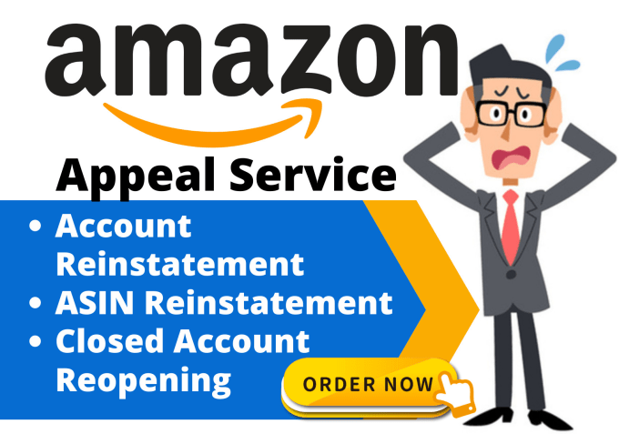 Gig Preview - Reinstate amazon suspended account plan of action appeal letter