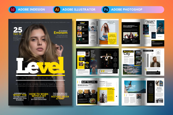 Bestseller - do magazine design, product catalog ,professional ebook, with indesign