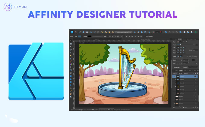 Gig Preview - Teach you affinity designer via zoom