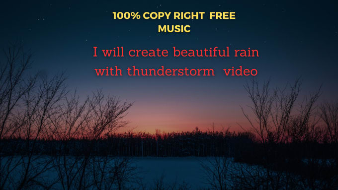 Bestseller - create beautiful rain with thunderstorm  video