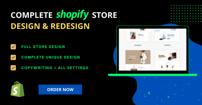 Gig Preview - Build complete premium shopify store website