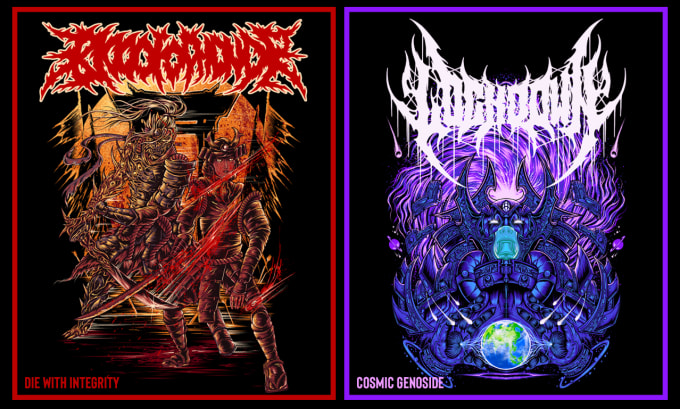 Gig Preview - Design dark illustrations for your tshirt brand or band