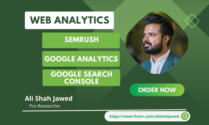 Gig Preview - Do web analytics through google analytics and search console